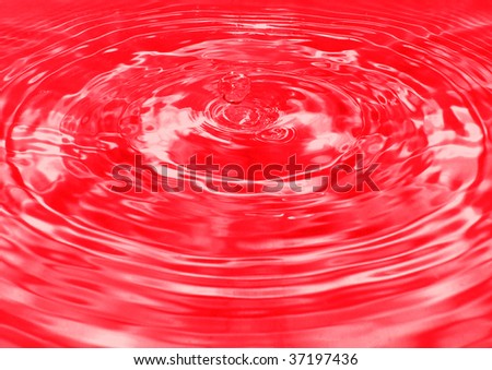 Splatter picture of a droplet of blood