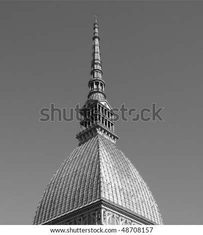 The Mole Antonelliana, Turin (Torino), Piedmont, Italy - over blue sky background
