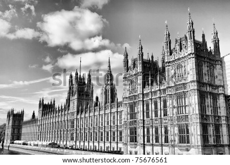 Houses of Parliament, Westminster Palace, London gothic architecture - HDR