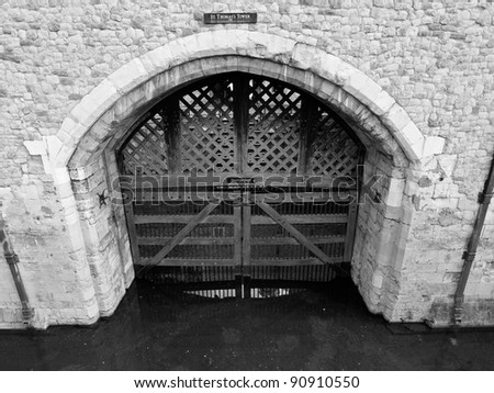 Traitors Gate, St Thomas Tower, Tower of London, England, UK