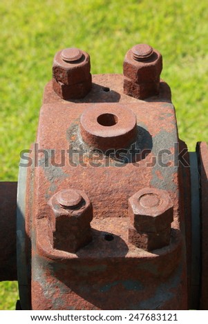Old rust bolt nut, Old rust steel, Old rust, Rust