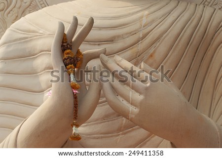 Buddha , Hand of Buddha.