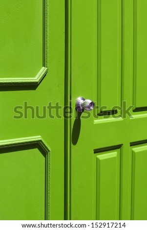Green door. Zdjęcia stock © 