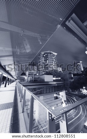 HONG KONG - AUGUST 17: A night scene on August 17, 2012 in Hong Kong. As a business district it is featured with financial corp headquarters and consulates of countries.