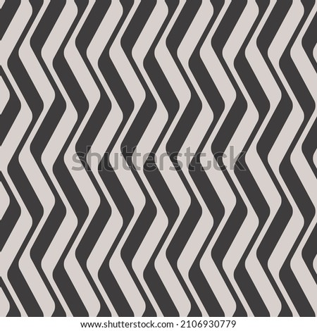 Zigzag Chevron Lines Seamless Background in Black and White Color. Vector Tileable pattern.