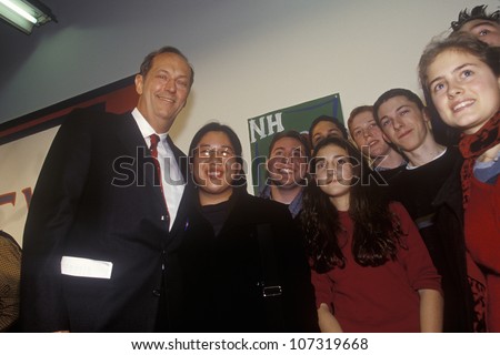 Candidate Bill Bradley attends the Town Hall Meeting on Money in Politics and Campaign 2000 at New Hampshire College in Manchester. Bradley is seeking the Democratic nomination for president.