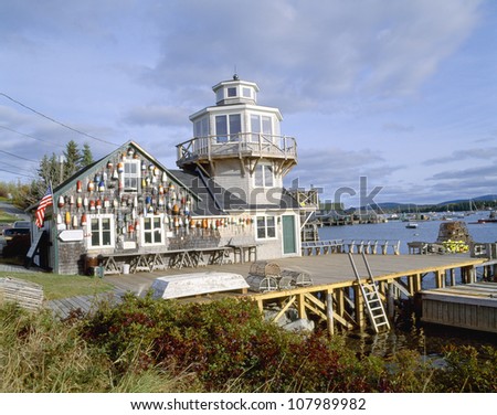 Lobster Village, Southwest Harbor of Mount Desert Island, Maine