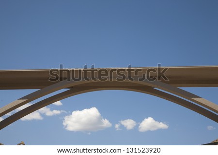 Galena Creek Bridge a twin-span concrete arch bridge along Route 395 and Interstate 580 in Washoe County, Nevada.