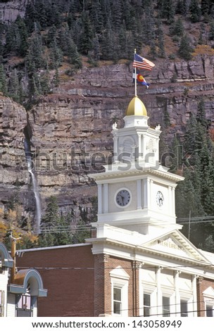 Little Switzerland, Walsh Library and Waterfall, Ouray, Colorado