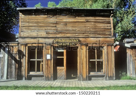 VIRGINIA CITY MONTANA - CIRCA 2000\'s: Old Saddler building in Ghost Town near Virginia City, MT