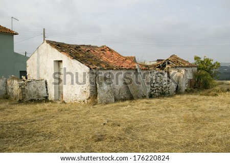 Run down old building in rural Portugal