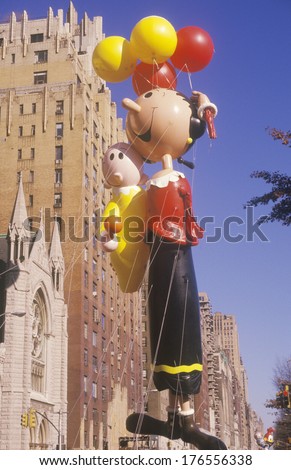 Olive Oyl Balloon in Macy\'s Thanksgiving Day Parade, New York City, New York