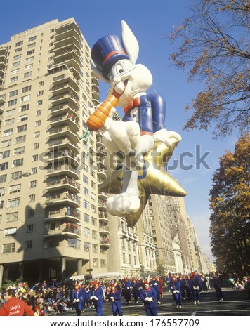 Bugs Bunny Balloon in Macy\'s Thanksgiving Day Parade, New York City, New York