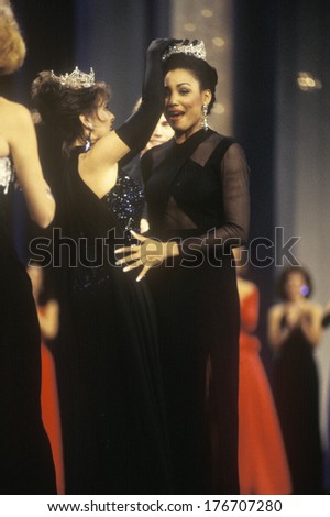 Kalyin Chapman Being Crowned Miss America 1994, Atlantic City, New Jersey