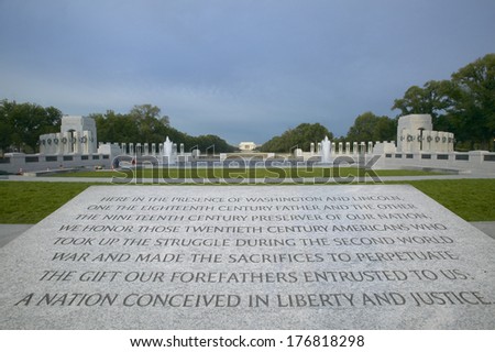 Dedication to National World War II Memorial ,Washington D.C.