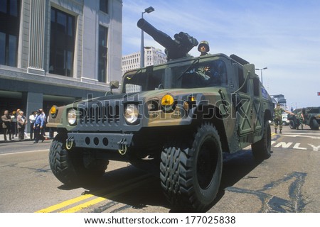 Armed Jeep, United States Army Parade, Chicago, Illinois
