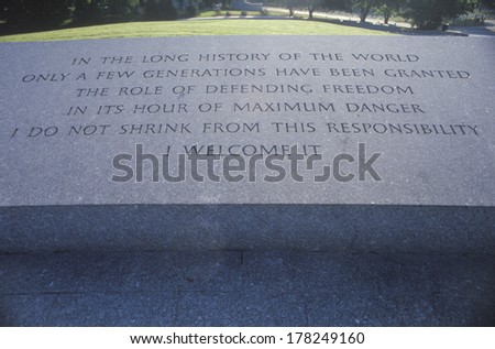 Tomb of John F. Kennedy, Arlington Cemetery, Washington D.C.