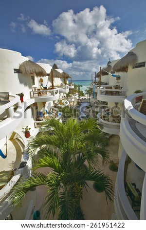 Blue Parrot Inn hotel in Playa del Carmen on Caribbean Sea, Yucatan Peninsula, Mexico