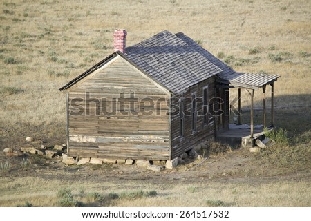Pioneers cabin near Hot Springs, South Dakota