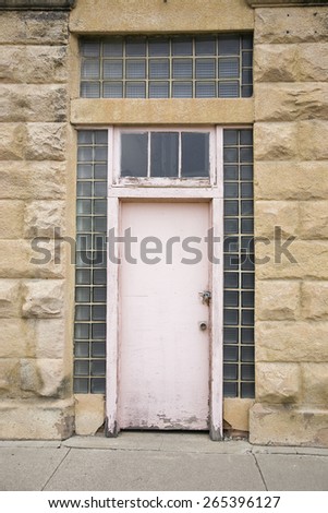 Pink door, Hot Springs, South Dakota