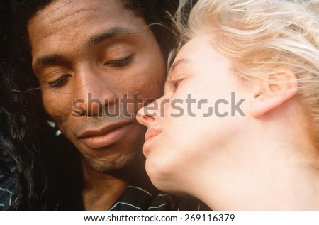 African American Male and White Female couple in love, NY City, NY