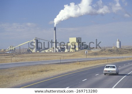 America\'s largest air-cooled steam-electric power plant in Wyodak, Wyoming