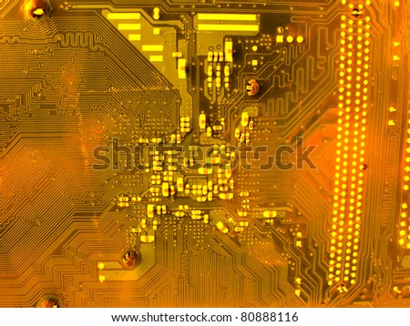 Abstract motherboard card background. New technologies