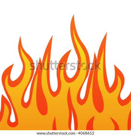 Vector Illustration Of A Fire Flames - 4068652 : Shutterstock