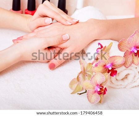 Manicure Pedicure. body care, spa treatments