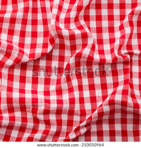 tablecloth red tartan in cage texture wallpaper square. Unique perspectives top view.