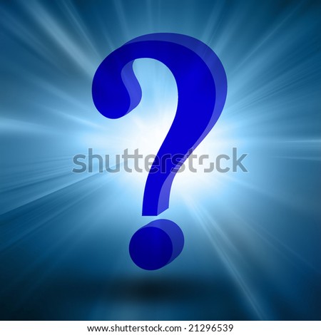 3d Question Mark On A Blue Background Stock Photo 21296539 : Shutterstock