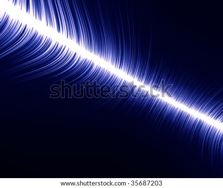 Visual representation of an audio wave on a dark background