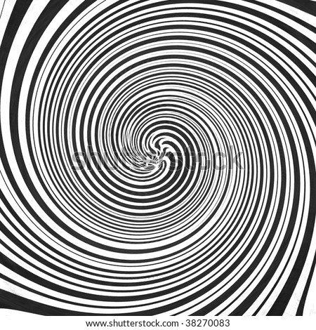 Hypnotic Black And White Swirl: Optical Illusion Stock Photo 38270083 ...