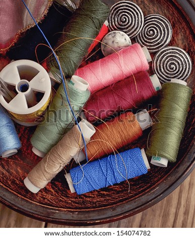 set of the spools of thread
