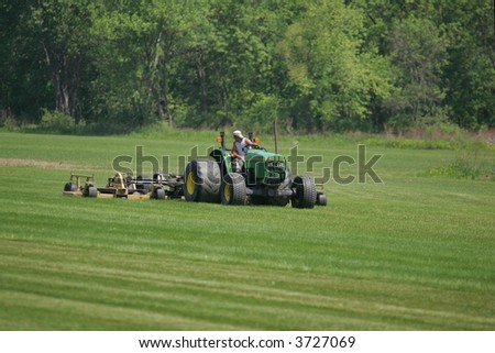 Tractor on a Turf Farm