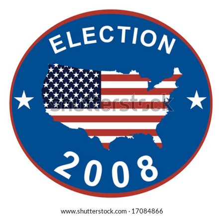 Us Presidential Election 2008 Symbol Stock Vector Illustration 17084866 ...