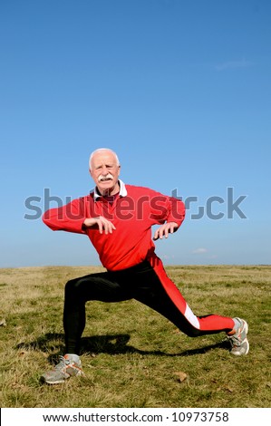 athletic senior man