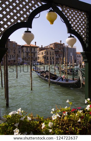 gondolas, canals and bridges of Venice