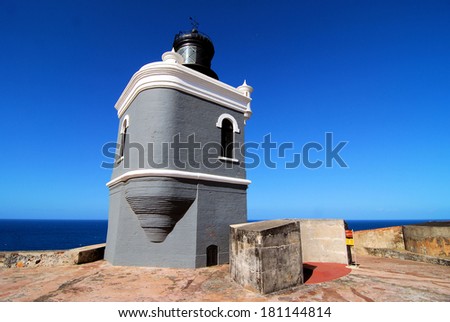 Lighthouse at the Castillo San Felipe del Morro in San Juan, PR / Last Light