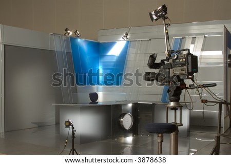 empty television studio