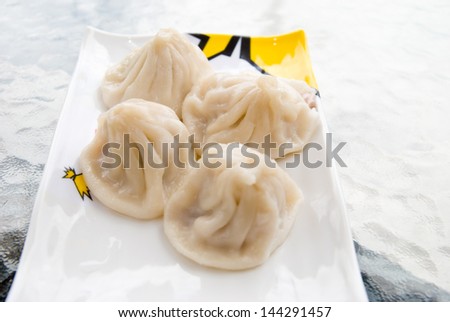 Chinese style meat dumplings