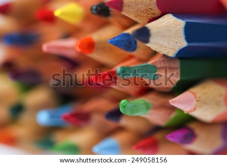 Color pencils. Texture or background