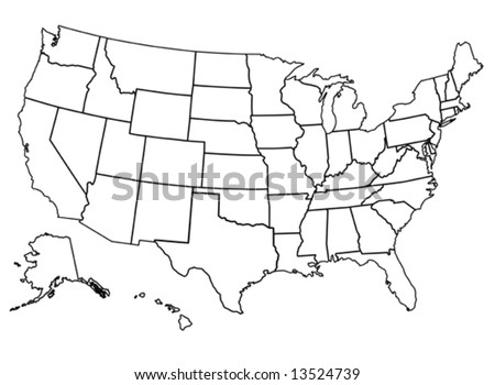 United States Of America Stock Vector Illustration 13524739 : Shutterstock