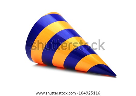 Party hat on a white background