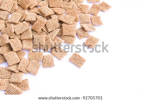 breakfast cereals isolated on a white background