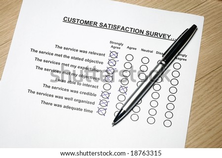 Customer feedback form survey concept many uses for company feedback