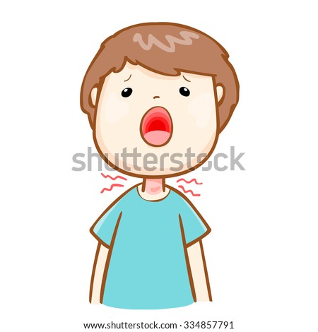 Vector Images Illustrations And Cliparts Ill Man Sore Throat Because Flu Disease Vector Hqvectors Com