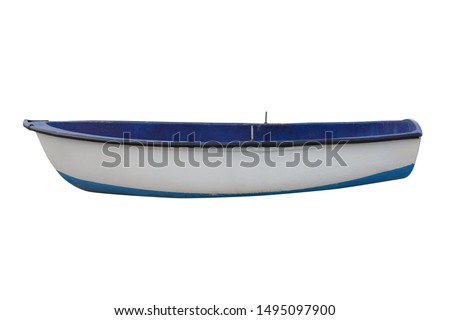 Similar – Foto Bild Hölzerne Fischerboot in den Fluss Wasser unter dem blauen Himmel Schöne Landschaft Scenery