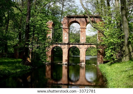 Old Brick Bridge On Forest Stock Photo 3372781 : Shutterstock