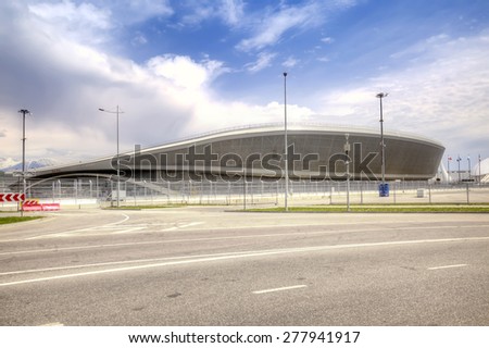 CAUCASUS, SOCHI, RUSSIA - April 27.2015: Olympic objects of winter Olympic games 2014 year